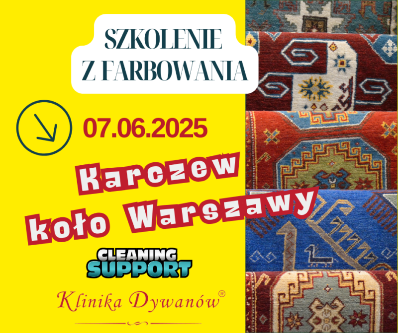 Farbowanie dywanów, wykładzin i tapicerek (07.06.2025)